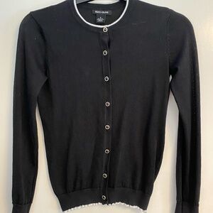 Select + Trend Black Contrast Trim Cardigan – Women’s Small